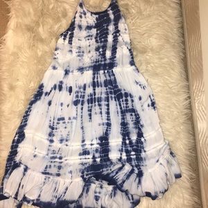 blue tye dye dress
